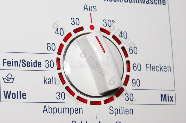 洗衣机温度刻度盘