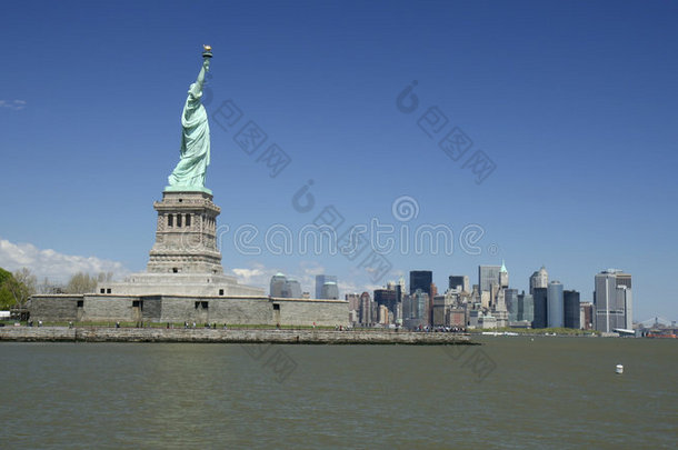 自由女神像和纽约