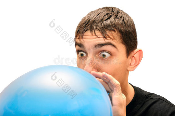 青春期吃惊的球<strong>气球</strong>大的