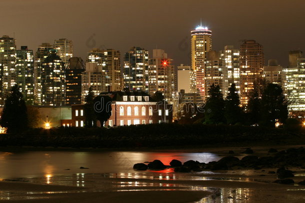 温哥华城市夜景