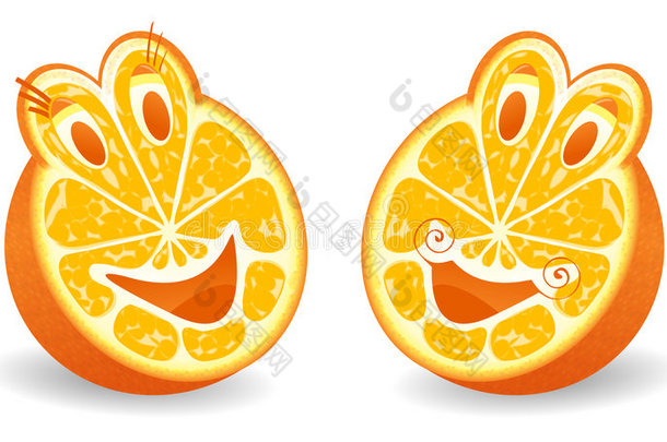 两个半橘子