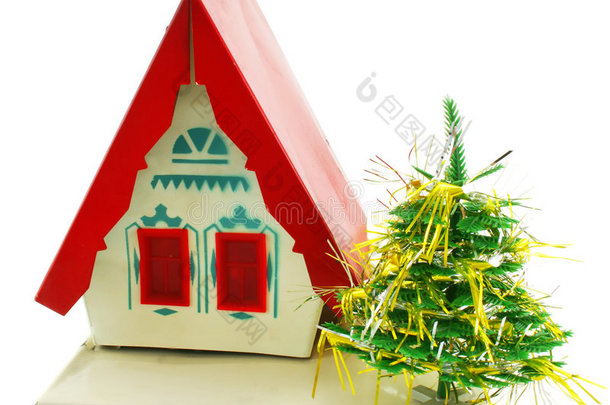房子和圣诞树