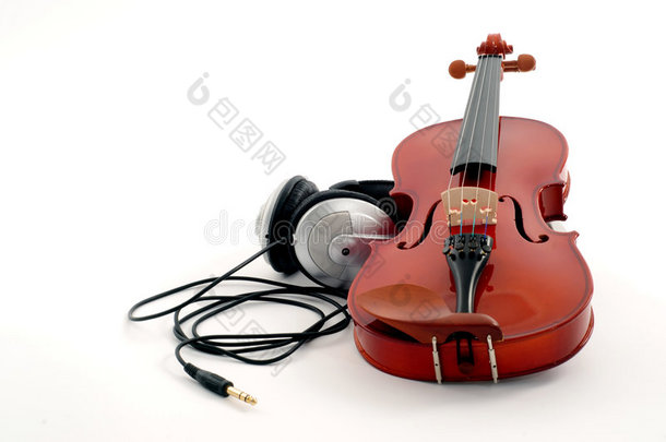 小提琴和耳机