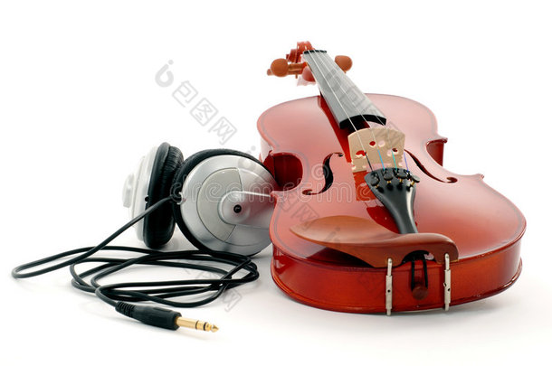 小提琴和耳机