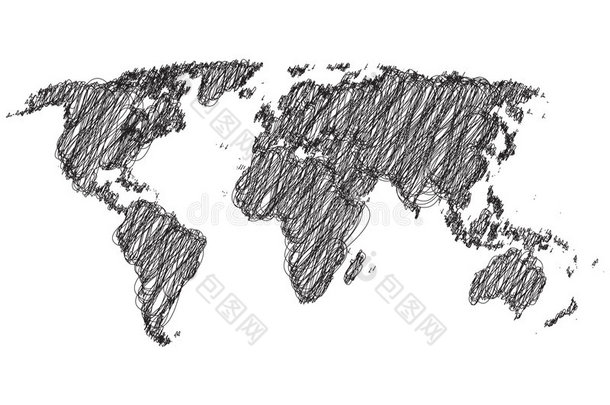 潦草的世界地图