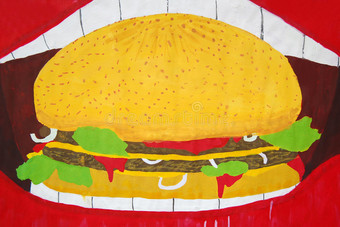 汉堡包插图图片