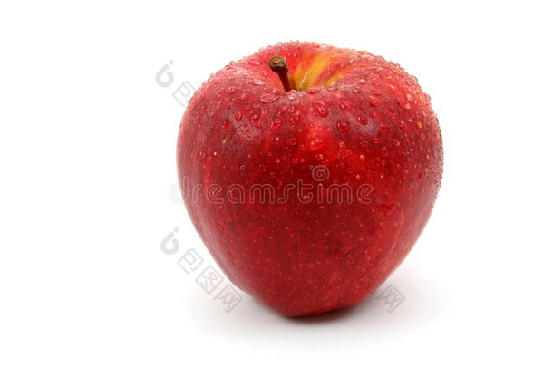 白底鲜红苹果