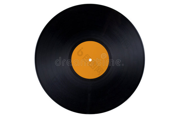 黑胶唱片橙色标签