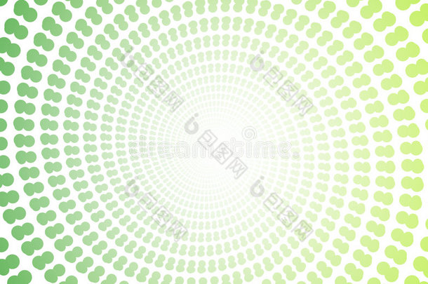 绿色螺旋复制空间背景