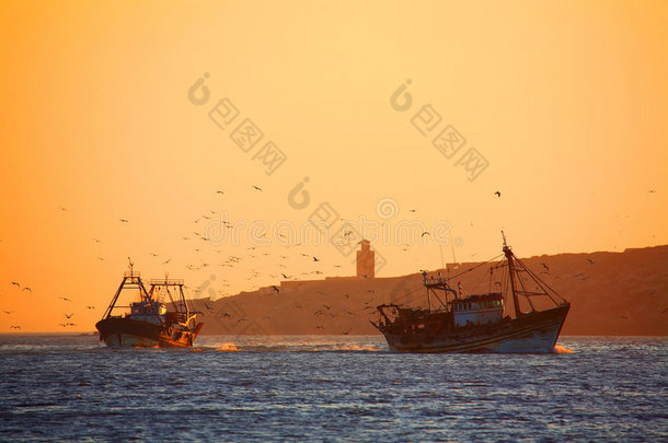 essaouira的渔船
