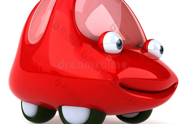 红色汽车