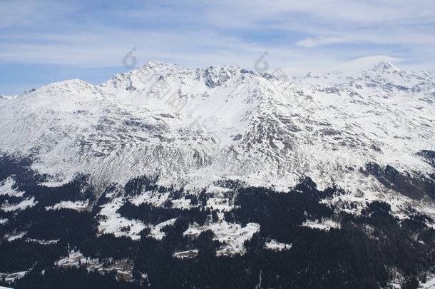 意大利圣卡塔琳娜以上的阿尔卑斯山