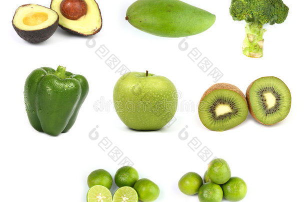 绿色水果