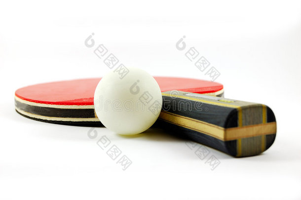 乒乓球拍和乒乓球