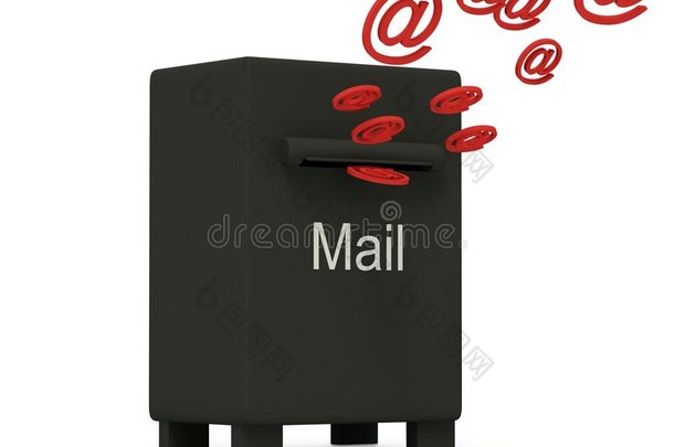 黑色邮箱