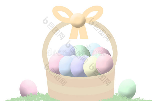 复活节篮子和彩蛋