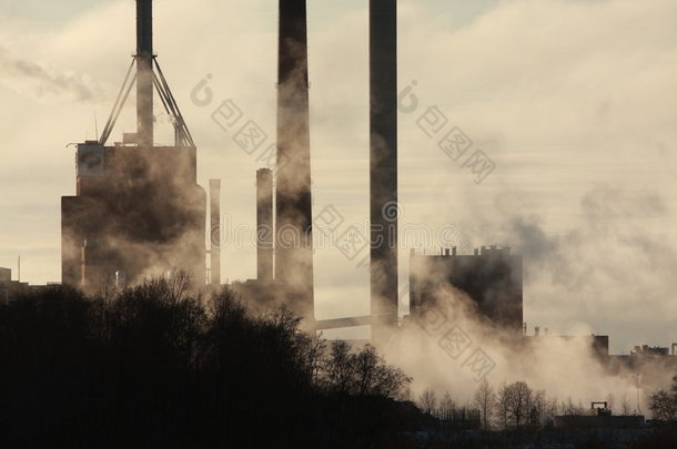 工厂和烟雾