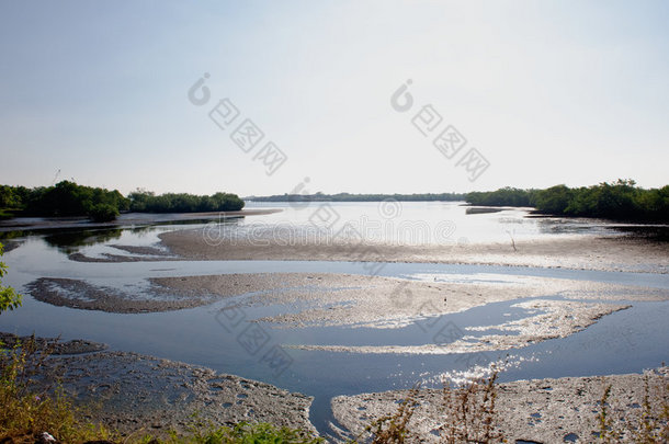 沿海河口或航道