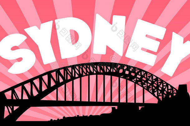 悉尼海港大桥背景
