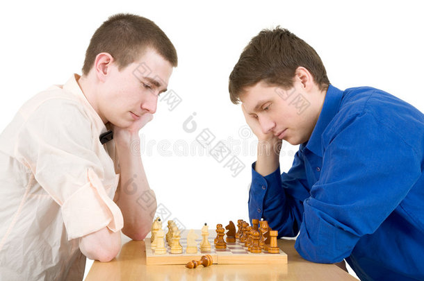 男人下棋