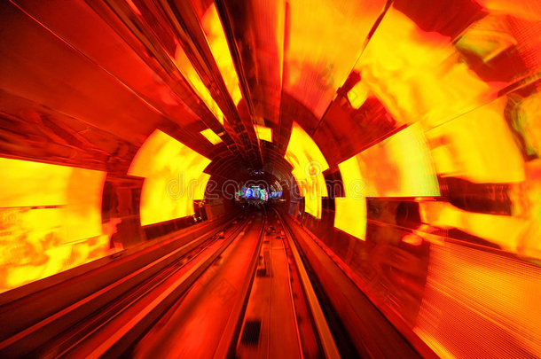 上海外滩旅游隧道