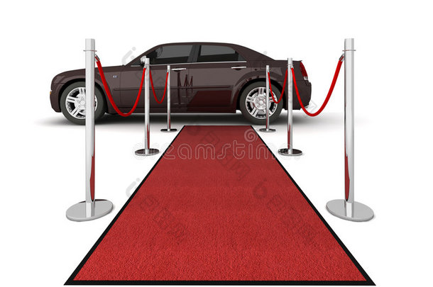 红地毯豪华轿车插图