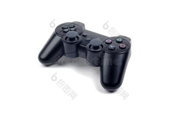 playstation视频游戏控制台操纵杆控制器隔离在白色背景上控制播放设备无线游戏播放游戏