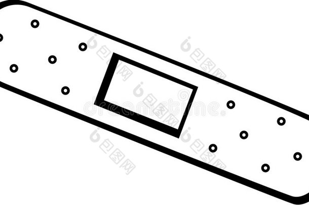 粘合绷带矢量图