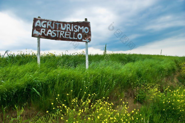 托斯卡纳的意大利农业标志