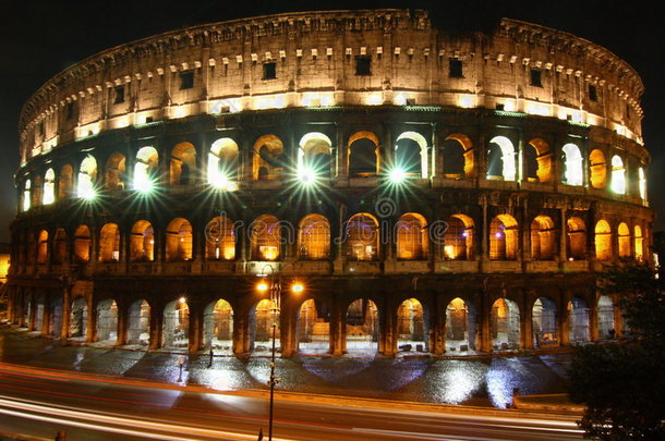 罗马，夜幕降临