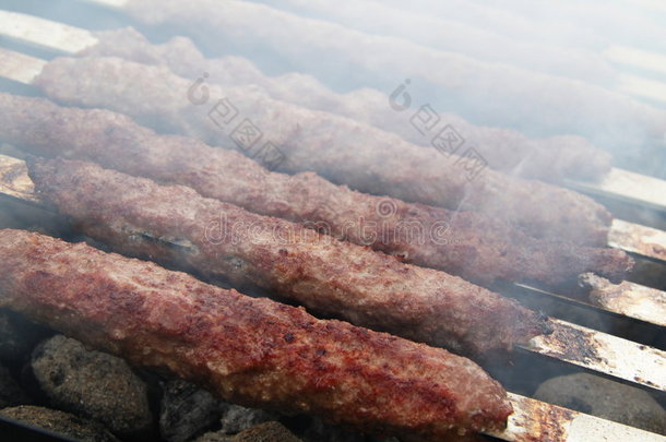 阿富汗的阿富汗人开胃的烧烤存在