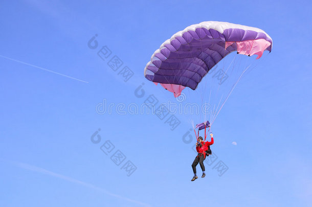 紫色降落伞