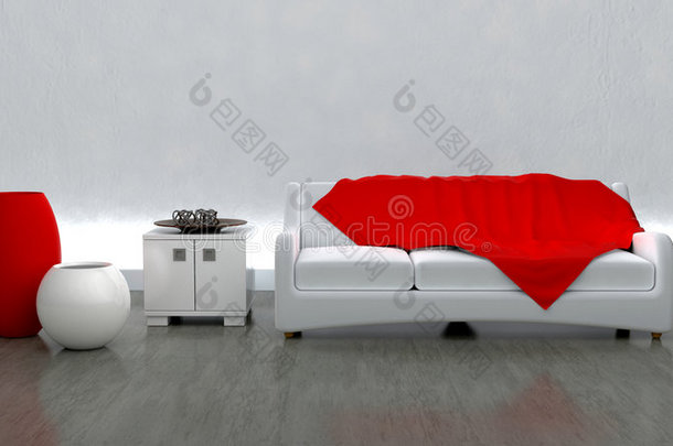 现代环境中的现代沙发