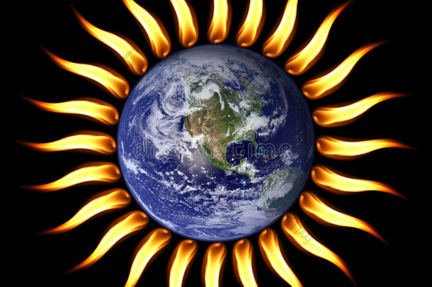 世界在燃烧，我们的星球正在变成太阳。(