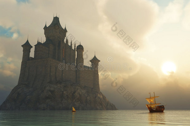 日落梦幻城堡