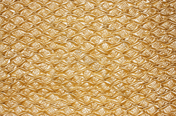 金色油布或皮革