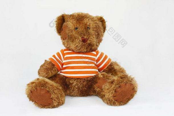 毛绒动物熊毛绒玩具可用矢量