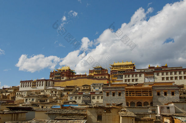 中国香格里拉松赞林藏族寺院