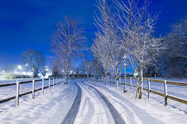 雪地车道