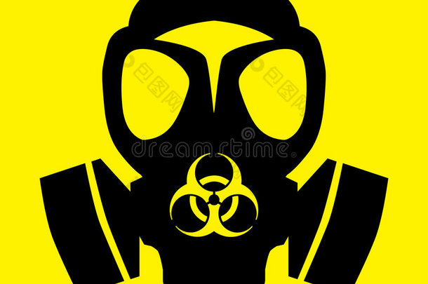 生物危害防毒面具符号