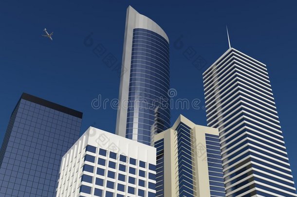 现代城市的高楼大厦