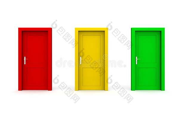 三色门-红、黄、绿
