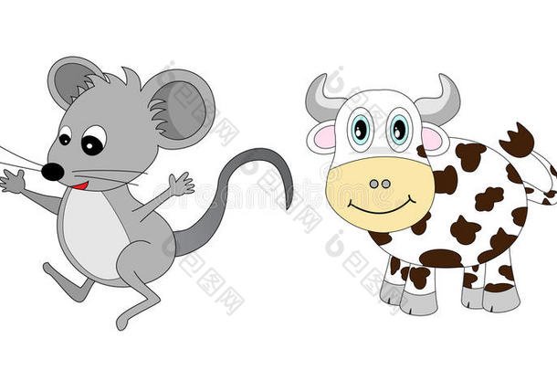 十二生肖集一：老鼠和牛