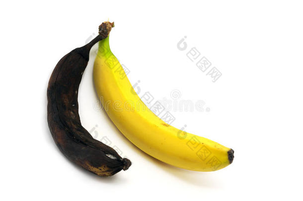 一起腐烂成熟的香蕉