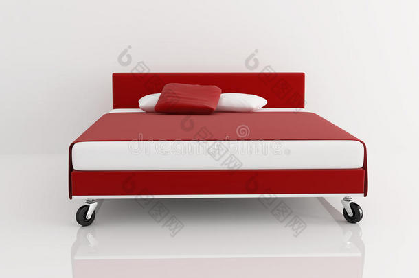 红白双人床