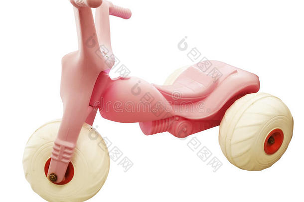 粉色玩具三轮车