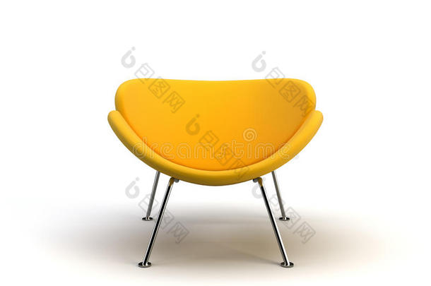 黄色现代椅