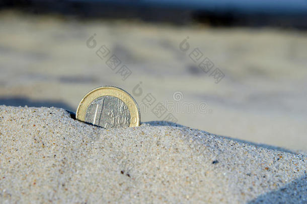 沙中的欧元