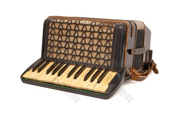 20世纪30年代复古棕色手风琴