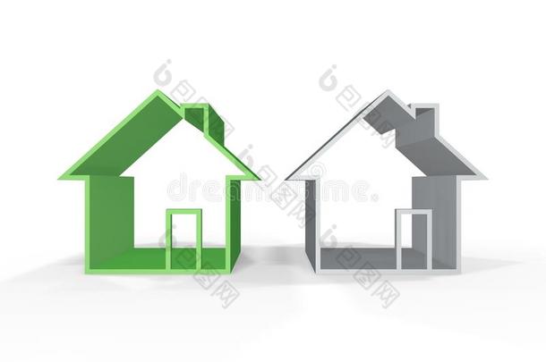 绿房子和灰房子